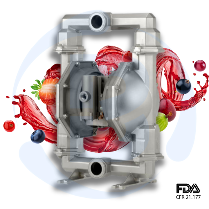 BOMBA PNEUMÁTICA DE DUPLO DIAFRAGMA FDA (2)