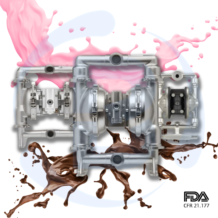 BOMBA PNEUMÁTICA DE DUPLO DIAFRAGMA FDA